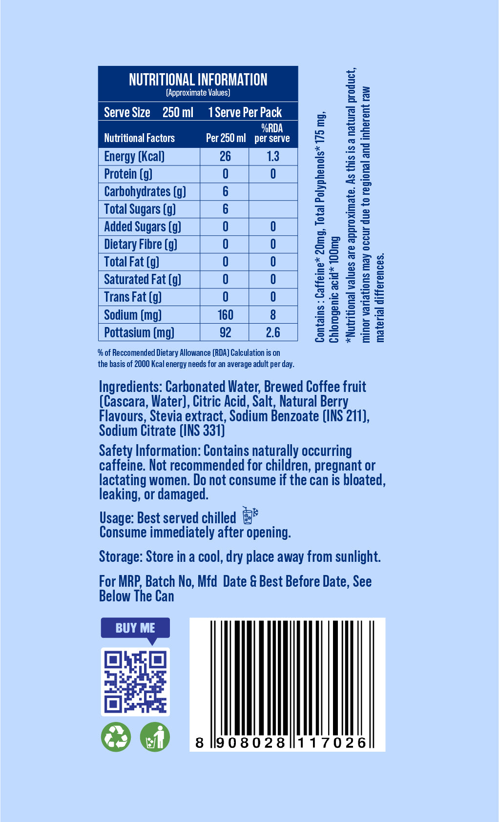 BERRY BLAST {Zero Added Sugar}